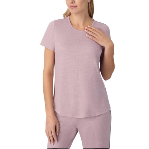 NWOT Midnight by Carole Hochman Crepe Knit Sleep Set | Blush Pink - Picture 2 of 7